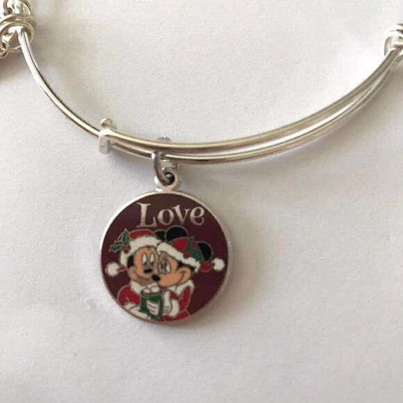 Alex and Ani Disney Mickey and Minnie Mouse Christmas LOVE bracelet - Picture 2 of 3